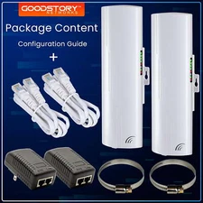 Wireless Bridge Point to Point Outdoor WiFi, Wireless Network Long Expansion Kit