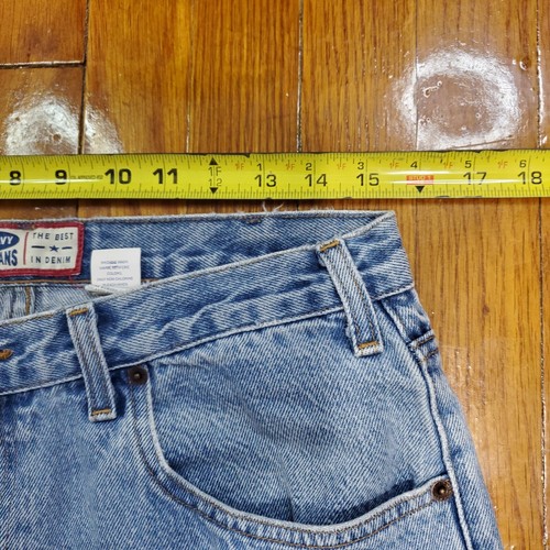 Vintage Old Navy 35x32 Blue Jeans Number 7 Fit Heavy Straight School Denim Y2K - Picture 11 of 15