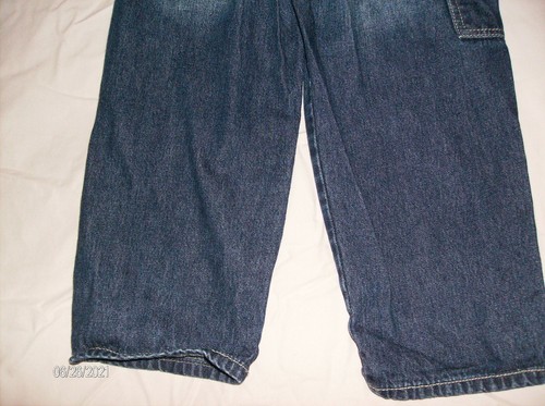 OshKosh Denim Carpenter Jeans Overalls Boy's Size 4T - Picture 6 of 7