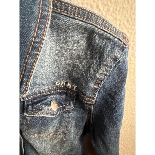 Girls blue jeans jacket DKNY size 6 - Picture 2 of 6