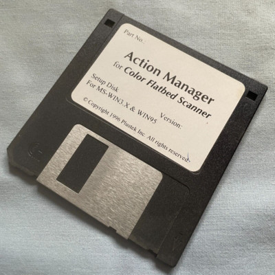 Action Manager for Color Flatbed Scanner Windows PC Computer 3.5'' Disk UNTESTED!