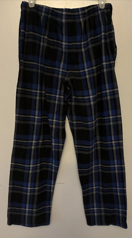 Calça lounge pijama masculina Beverly Hills polo clube xadrez lã tamanho médio. - Imagem 2 de 4