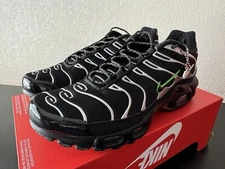 Nike Air Max Plus ‘Black Silver Green Strike’ DR0139-001 Men’s 8 No-Lid
