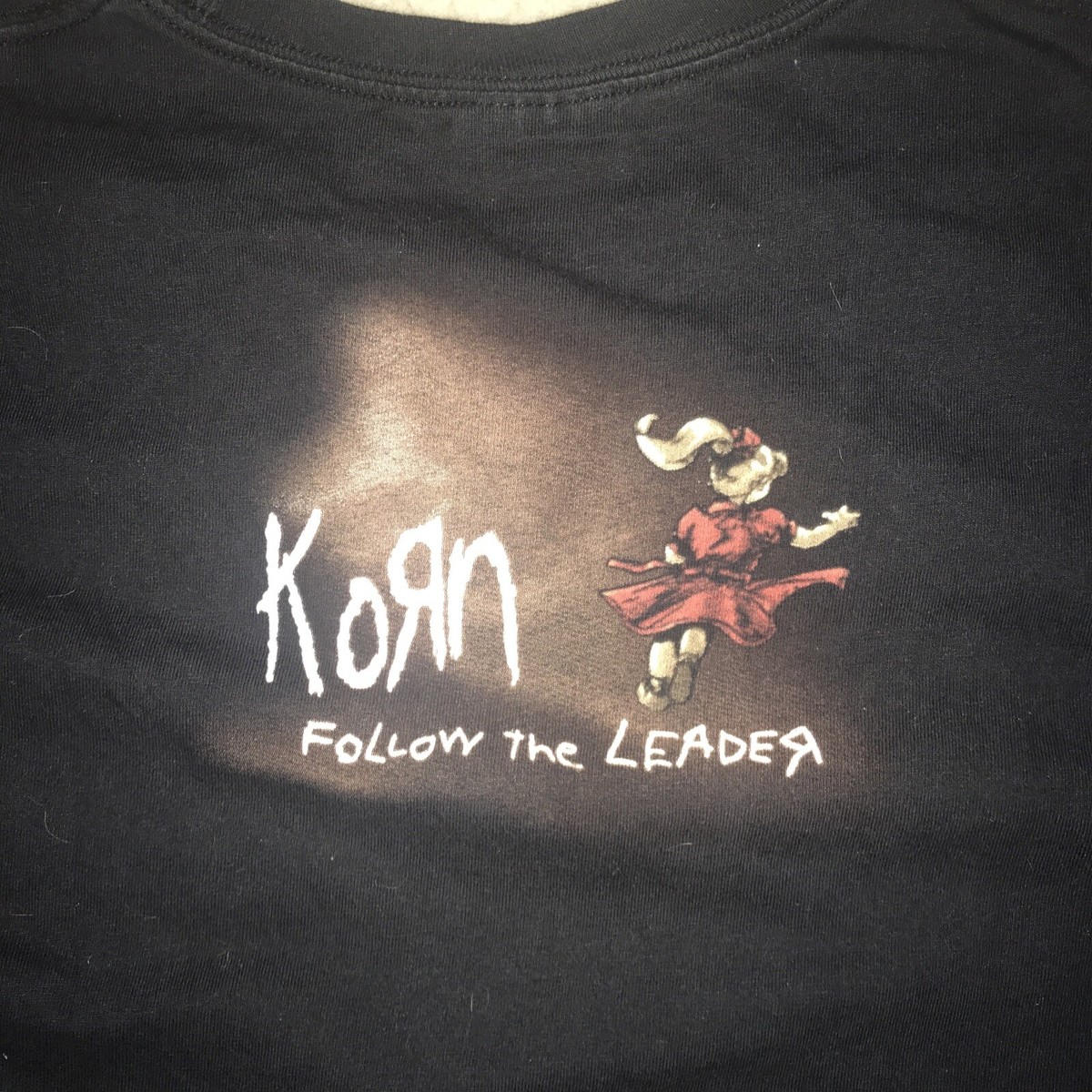 Korn Shirt Adult L Vintage Follow The Leader Black Metal Rock Band 1998 Concert