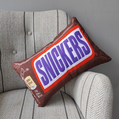 Snickers Pillow,Ornament Toys,Novelty pillow,Food shaped pillow,Couch Pillow