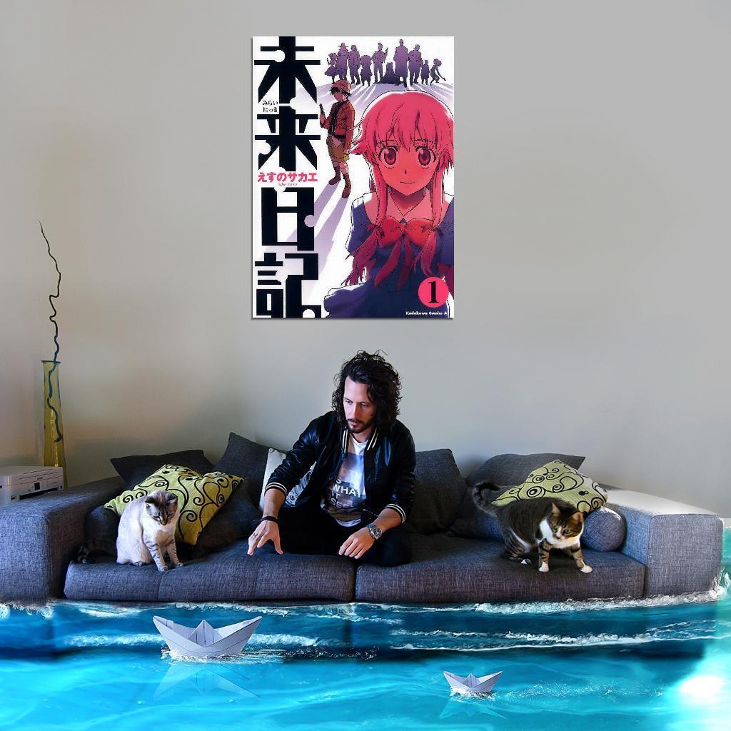 19610 Mirai Nikki Redial Anime Decor Wall Print Poster