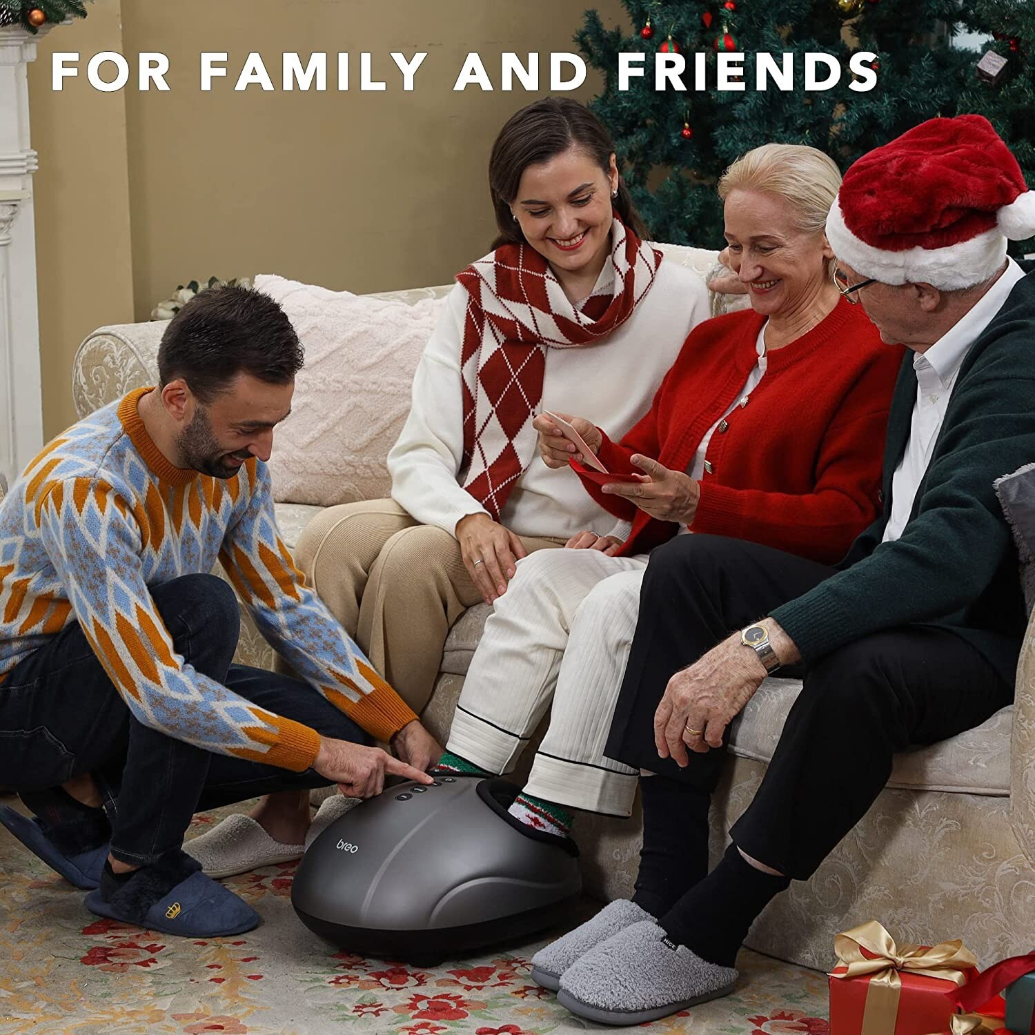 Breo Foot Massager with Heat,3 Strengths & 3 Modes,Deep Kneading,Air