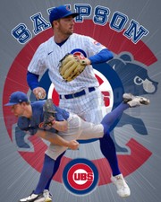 Chicago Cubs Lithograph print of Adrian Sampson 2022 8 x 10