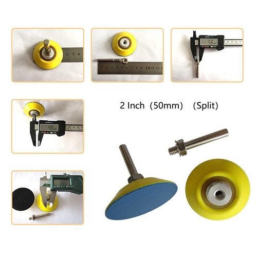 25-150 mm Leder Oberfläche Stützteller Schleif Polierscheibe für Bohraufsatz - Bild 15 von 27