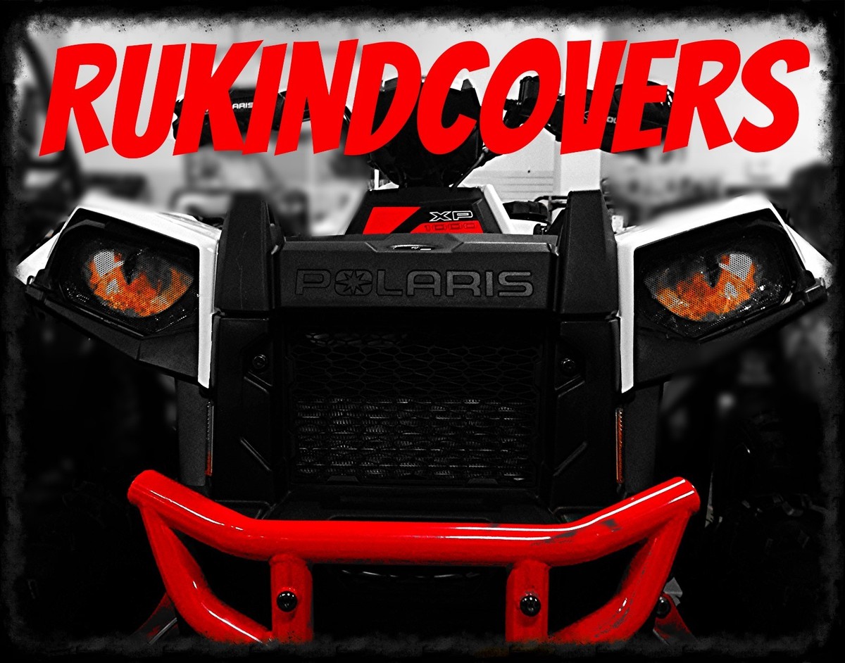 Polaris Ranger RZR YELLOW Eyes RuKind Cover's HeadLight Cover's