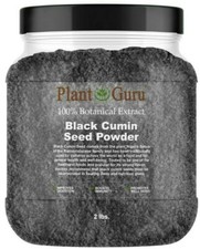 Ground Black Cumin Seed Powder 2 lbs. Jar Bulk NIGELLA SATIVA Comino Negro