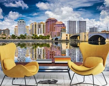 3D Bustling City ZHUA4416 Wallpaper Wall Murals Removable Self-adhesive Amy