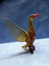 Glasfigur :  Ente Gans    7,5 x 6,5 cm