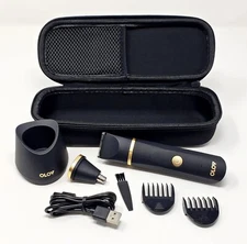 Hard Case for Electric Groin Hair Trimmer and Accessories Black NEW