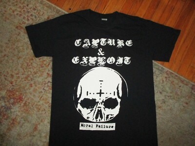 CAPTURE & EXPLOIT MORAL FAILURE T SHIRT Breathing Problems R.Flores Band MEDIUM
