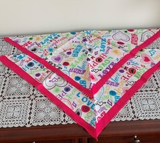 Set of Two Love Hope Dreams Dog Bandanas MEDIUM LARGE Tie On Scarf Brand New