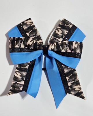 Game Ready Softball Bow Ponytail Holder Multicolor Camouflage