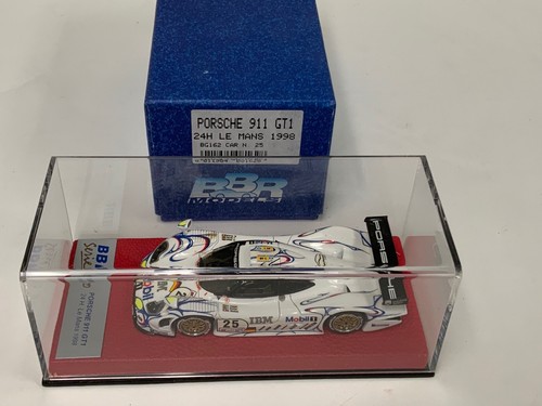 1/43 BBR Porsche 911 GT1 1998 24 H de coche Lemans #25 base de cuero BG162 MG413 - Imagen 4 de 7