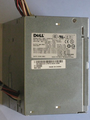 Dell Netzteil, Modell N305P-06, 305 W, PN NPS-305KB A, XK215