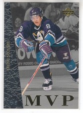 96/97 UD COLLECTORS CHOICE TEEMU SELANNE MVP INSERT #7
