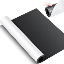 12"x5ft Magnetic Sheet Roll 30Mil Extra Large Adhesive Back Flexible White