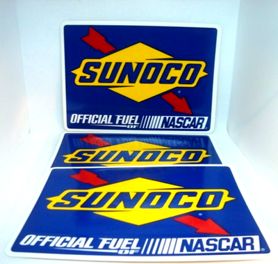 #ad 3 Three SUNOCO Fuel Logo quot; OFFICIAL FUEL of NASCAR quot; DECAL Bumper Sticker $5.00 $5.00