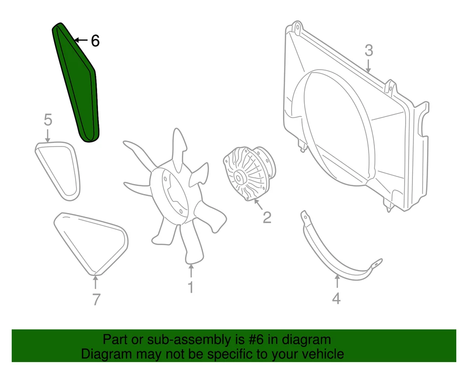 Ремень гидроусилителя руля подлинный Nissan Frontier Xterra 2.4 - НОВЫЙ от оригинального производителя - Изображение 3 из 4