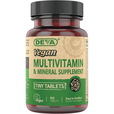 Deva Vegan Multivitamin & Mineral Supplement - Tiny Tablets 90 Tabs