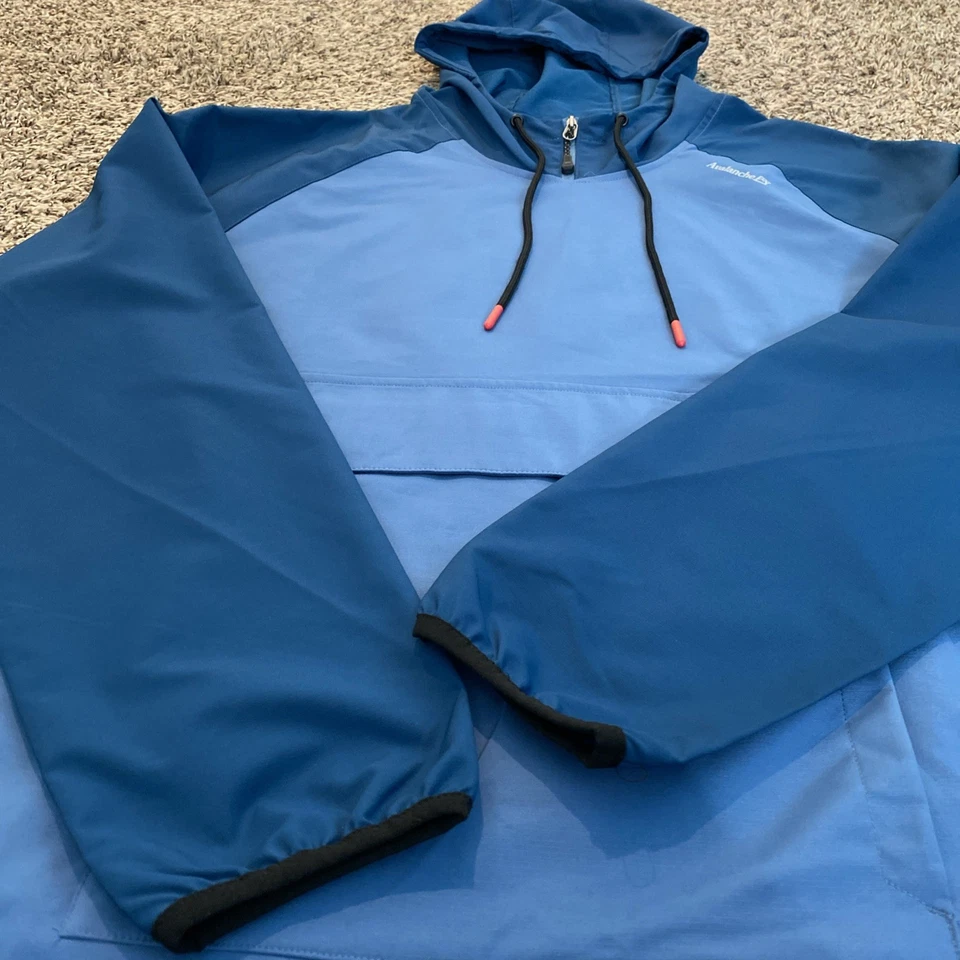 Chaqueta Anorak Avalanche Ripstop 1/4 Cremallera Resistente al Agua Para Hombre (L) Dk./Lt. Azul Foto 4 de 4