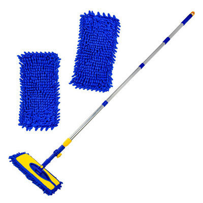 #ad Car Wash Brush with 61quot; Long Handle 2 Pads Chenille Microfiber Truck Washer ... $28.59