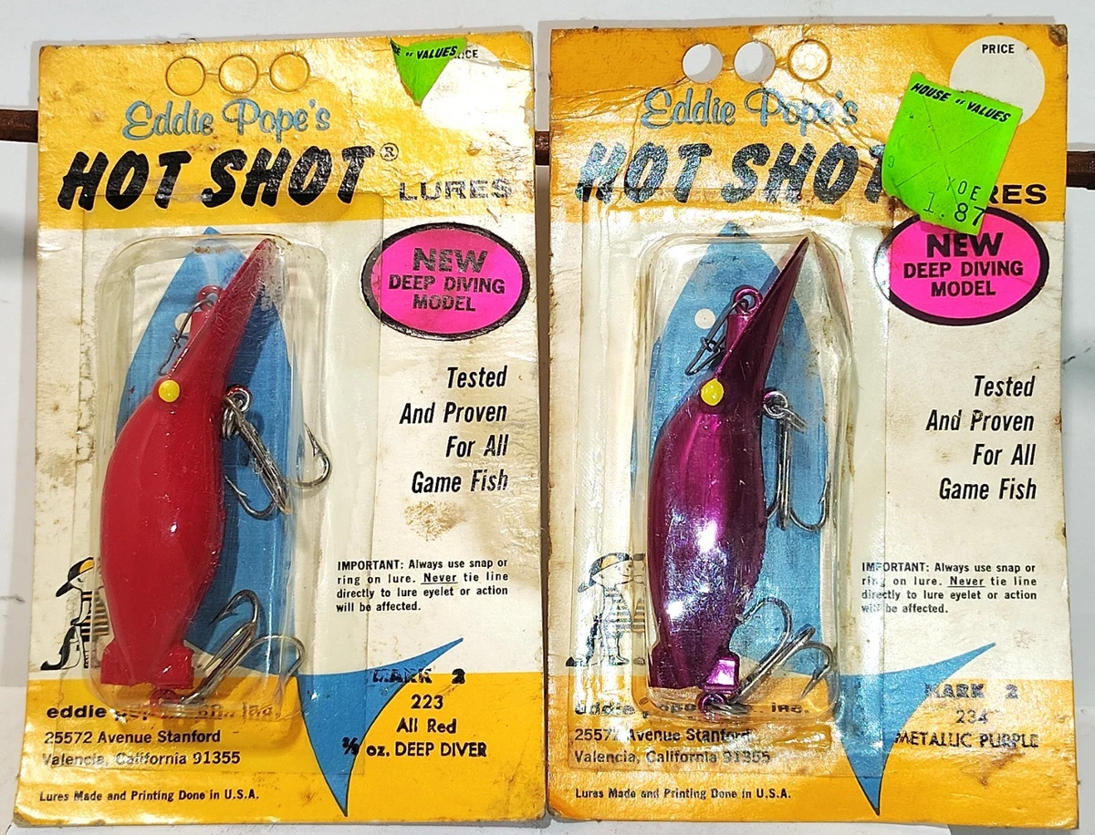 Luhr Jensen Needlefish Copper Red Head 2 - Esca Vintage Da Pesca In Scatola Originale USA