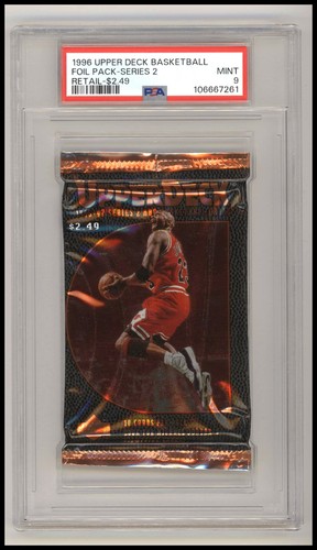 1996 Upper Deck 2 Basketball Retail Pack PSA 9 MINT Kobe RC Michael Jordan Auto