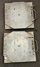 Stainless Steel Turn Plate Table Set Car Light Truck Alignment Rack Hunter Usa