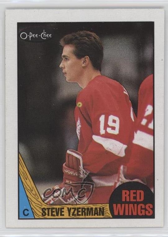 1987-88 O-Pee-Chee Steve Yzerman #56 HOF 09kf