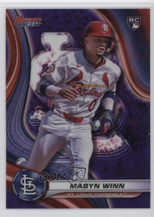 2024 Bowman's Best Purple Refractor 62/250 Masyn Winn #60 1ob0
