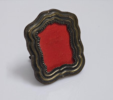 Antica Cornice Portafoto Sagomata - Argento 800 - Vintage Italiano - 8 x 6,5 cm