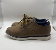 Brown Boys Lace Up Oxford Dress Shoes US Size 4 Low Top Rubber Sole Cat Jack