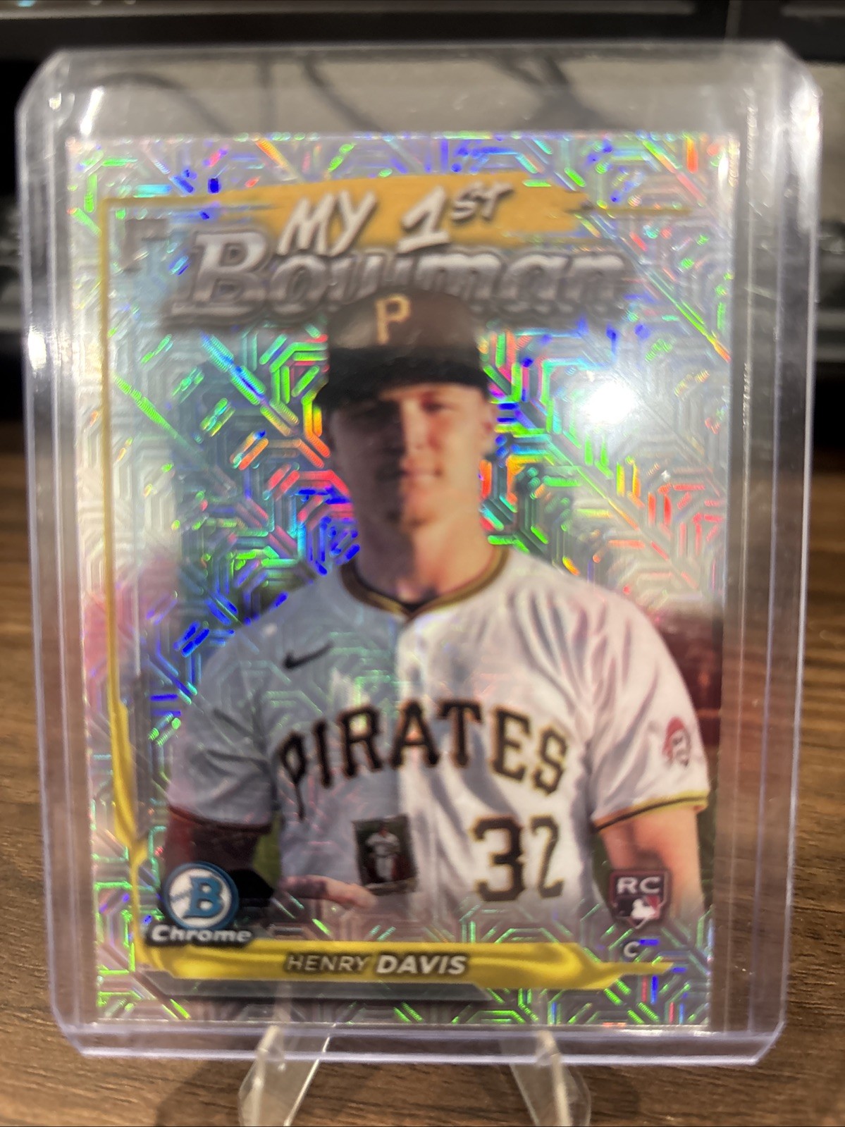 2024 Bowman Chrome - My 1st Bowman Henry Davis #M1B-35 Mojo Refractor (RC)