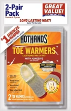 Hothands Toe Warmer (2 Pair Bag) of 2, Tan 