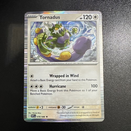 Tornadus 78/86 White Flare Rare Holo Near Mint Pokemon