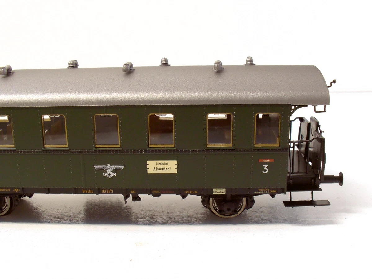 BRAWA Spur H0 45808 Personenwagen Di 24 DRG 90973 Ep II grün 1:87  in OVP
