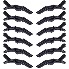 12 pcs Black Alligator Hair Clips for Women Styling Sectioning Salon, Profession