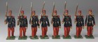 Heyde 48mm WWI French Infantry in Field Packs Marching with Officer — photo 1