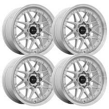 (Juego-4) Llantas Vor VR7 16x7 4x100/4x114,3 plateadas mecanizadas 38 mm llantas 16 pulgadas