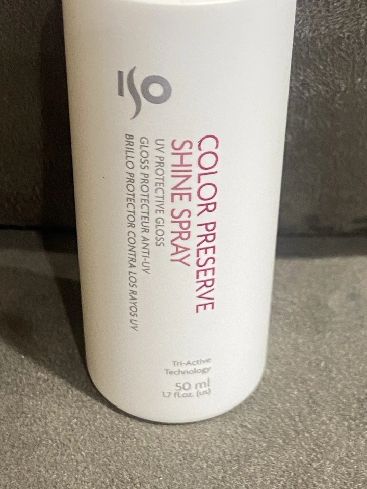 ISO COLOR PRESERVE BRILLO SPRAY UV BRILLO PROTECTOR PARA CABELLO - TAMAÑO DE VIAJE 1,7 OZ Foto 2 de 4