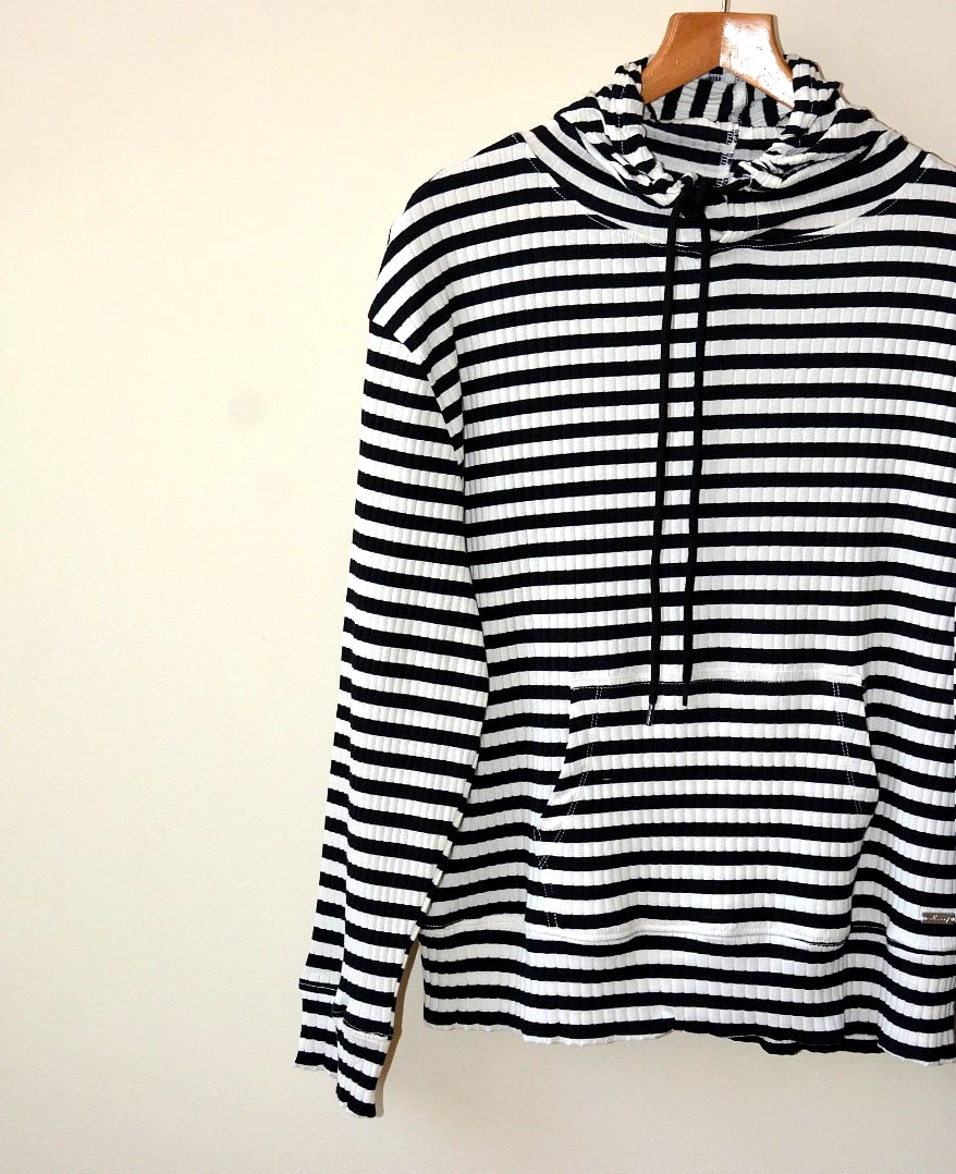 OFF WHITE EX F&F OFF WHITE & BLACK RIGHE A COSTINE FELPA CON CAPPUCCIO + SET TUTA JOGGER TAGLIA S L XL