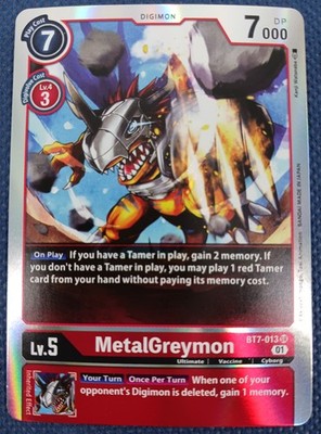 MetalGreymon #BT7-013 Next Adventure Holo Super Rare Digimon TCG NM