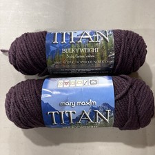 Mary Maxim Titan Bulky Weight Yarn 3 Ply Acry...
