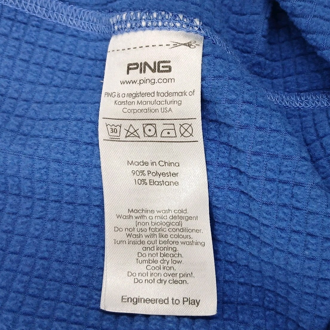 Ping Performance Scottish Golf Pullover Size L Qu… - image 15