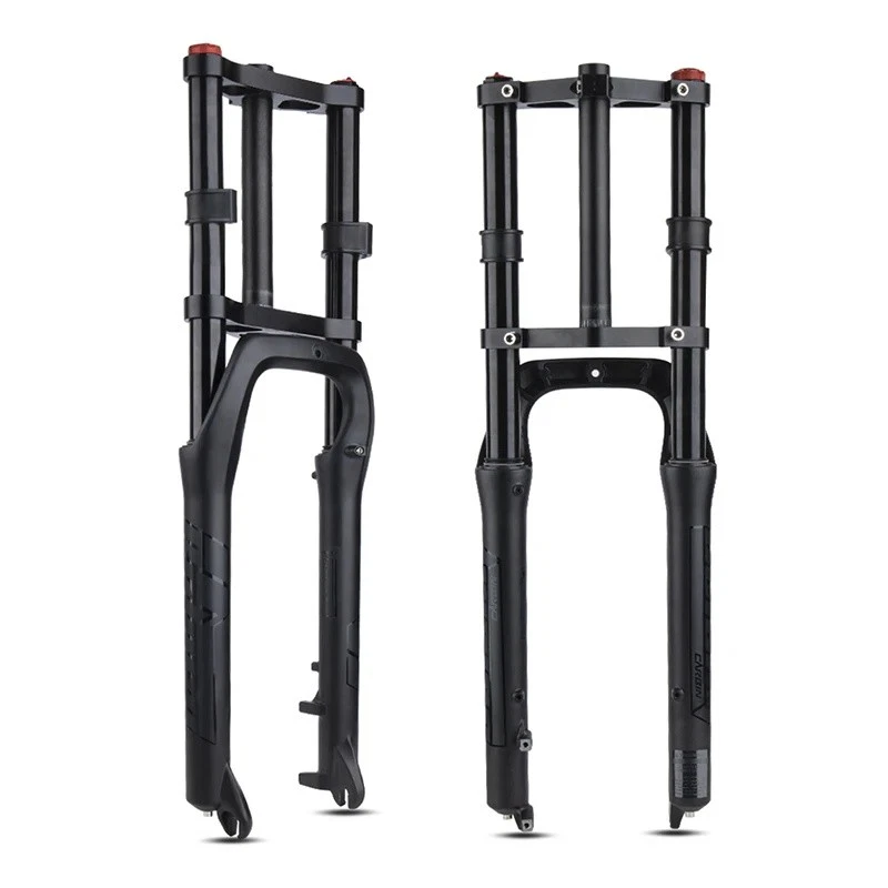 Double Shoulder Snow Fat Bike Fork 26" 20" 4.0 Air MTB Bicycle Suspension Fork - Image 4 of 4